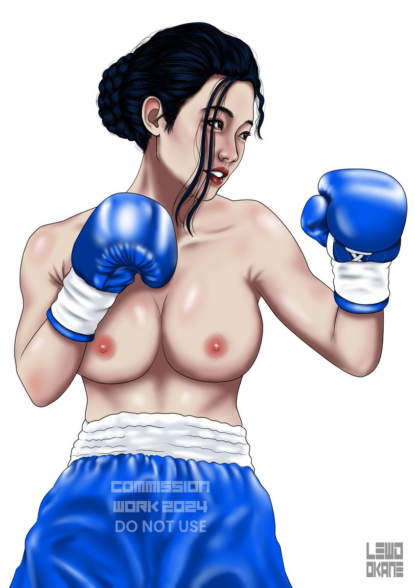 lewdokane's tweet photo. In the blue corner a skilled pugilist is ready to face her rival in a merciless duel to the finish.
special commission for Qwaser88 in deviantart
#fighterboxing #martialarts #boxinggloves #japanesewoman #originalcharacter #toplessboxing #boxing #nsfw #art https://t.co/zXd46TPqWo