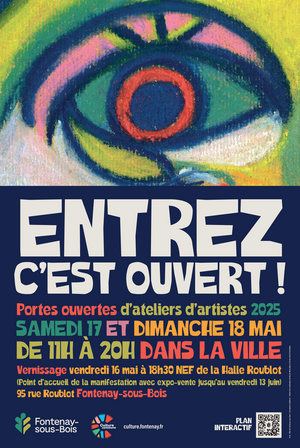 ManckoFr's tweet image. #Exposition et portes ouvertes d’ateliers d’artistes à Fontenay-sous-Bois : Entrez, c’est ouvert. Vernissage le vendredi 16 mai à 18h30. Retrouvez 3 œuvres des #anges à la Halle Roublot et à l’espace InterG des Larris.