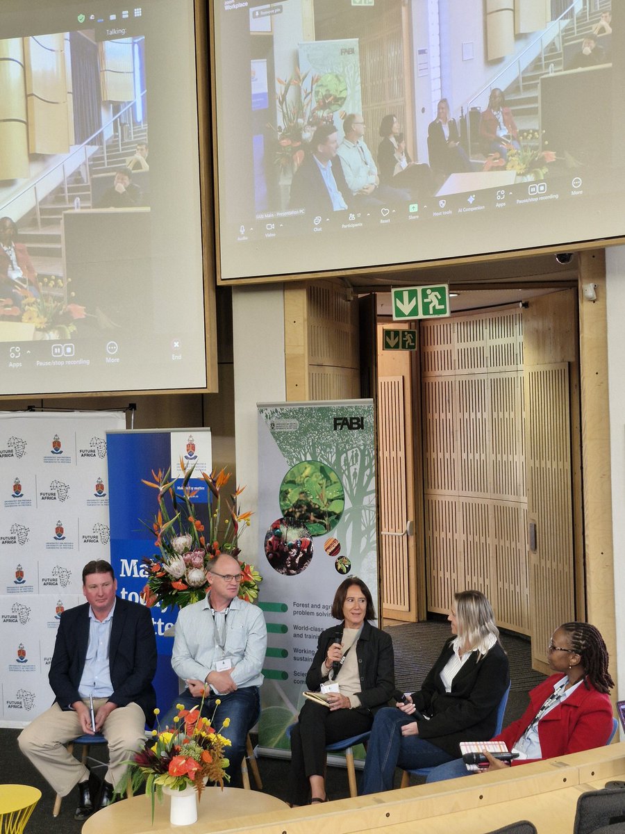 Alida van Dijk (@alidavandijk4) on Twitter photo A thought-provoking panel discussion wraps up #TPCP2025 Day 2: exploring the complexities of building sustainable, effective partnerships between government, industry, and academia to protect forest health.
<a href="/Fabiteam1/">FABI</a> <a href="/ICFR_SA/">ICFR</a> <a href="/ForestrySa/">Forestry SA</a> <a href="/WitsGCI/">Global Change Institute</a> <a href="/DLRRD_za/">National Dept. of Land Reform & Rural Development</a> A thought-provoking panel discussion wraps up #TPCP2025 Day 2: exploring the complexities of building sustainable, effective partnerships between government, industry, and academia to protect forest health.
<a href="/Fabiteam1/">FABI</a> <a href="/ICFR_SA/">ICFR</a> <a href="/ForestrySa/">Forestry SA</a> <a href="/WitsGCI/">Global Change Institute</a> <a href="/DLRRD_za/">National Dept. of Land Reform & Rural Development</a>