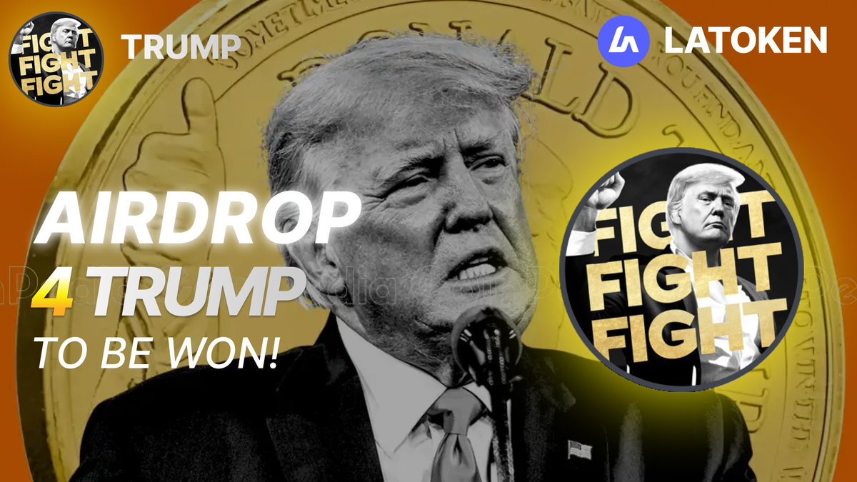 🏆 4 Official Trump (TRUMP) AIRDROP on #LATOKEN #TRUMP

🔥 5 Winners get $4 in TRUMP, selected randomly.
✅ Complete 3 simple tasks to qualify.
📲 Tag 5 friends &amp; Retweet.
⏰ May 14th – May 16th, 2025.
📈 Trade and win guaranteed 0.19 TRUMP

JOIN AIRDROP 👉