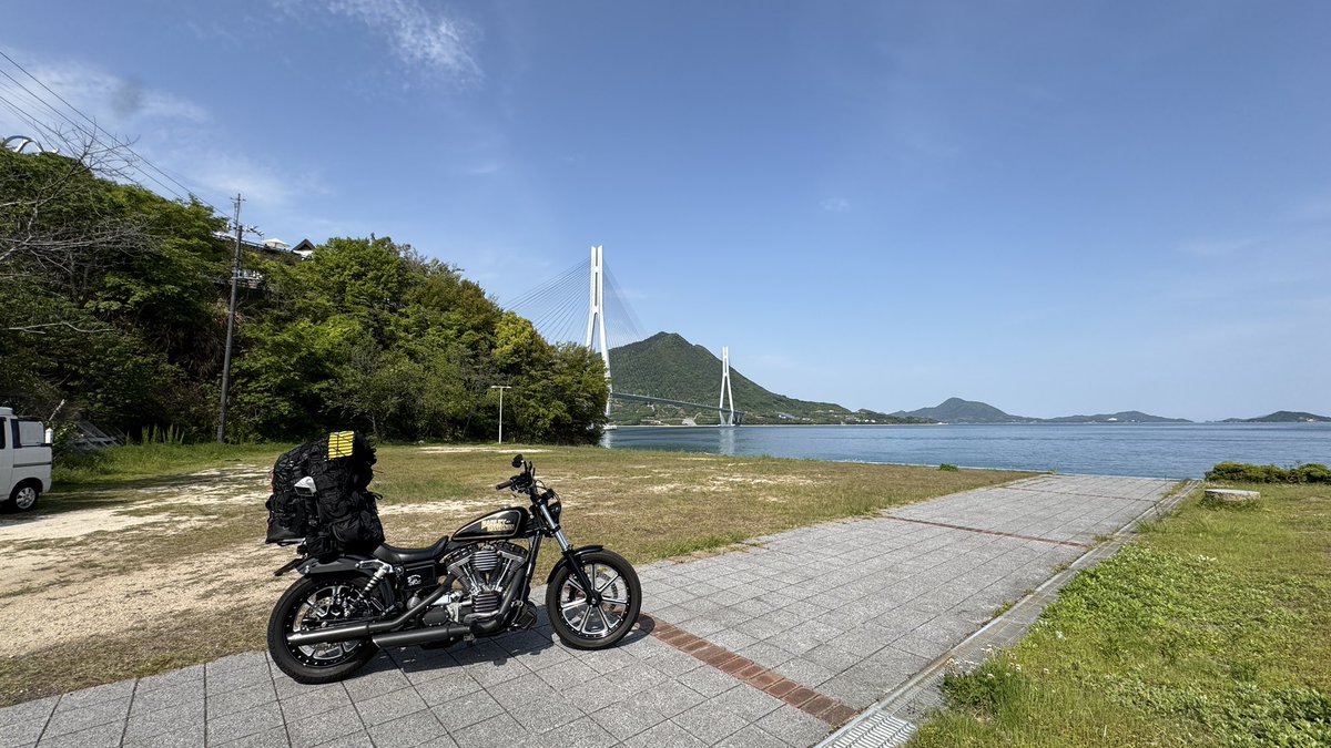 fxdc_hd's tweet photo. 四国一周　5日目  しまなみ海道→伯方島のさんわ『伯方の塩ラーメン』→大三島『大山祇神社』→藤公園の藤棚→多々羅しまなみ公園　#四国一周　#しまなみ海道 https://t.co/9ThkbdqqQb