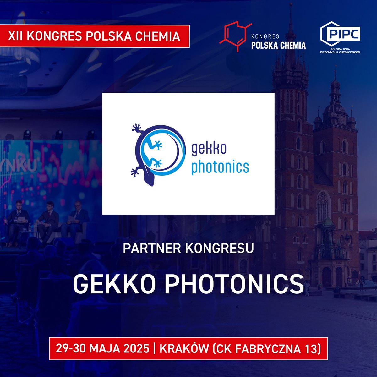 🤝 Miło nam poinformować, że Partnerem XII Kongresu Polska Chemia została Spółka Gekko Photonics!

👉 Przejdź na stronę wydarzenia: kongrespolskachemia.pl

🎯 Poznaj agendę: kongrespolskachemia.pl/agenda/

🎟️ Nie czekaj i zarejestruj się już teraz!
rejestracja.kongrespolskachemia.pl/rejestracja