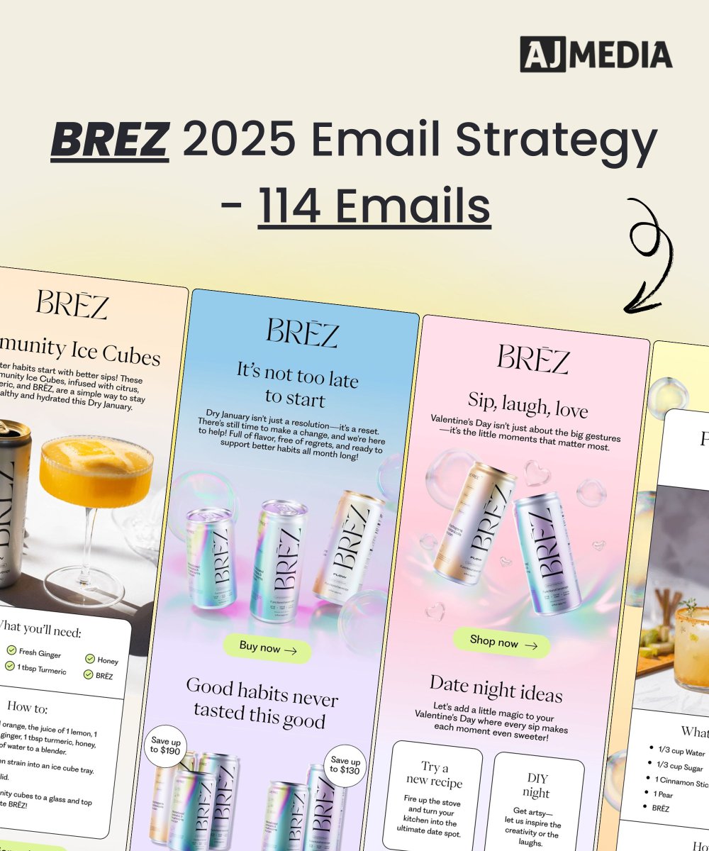 I analyzed BREZ's email campaign strategy in 2025.

So far they've sent 114 email campaigns ( that I received).

Take a closer look at how one of the fastest-growing CPG brands runs their email marketing.

In this file, I made sure to cover:

✅ Date &amp; time sent

✅ Subject lines