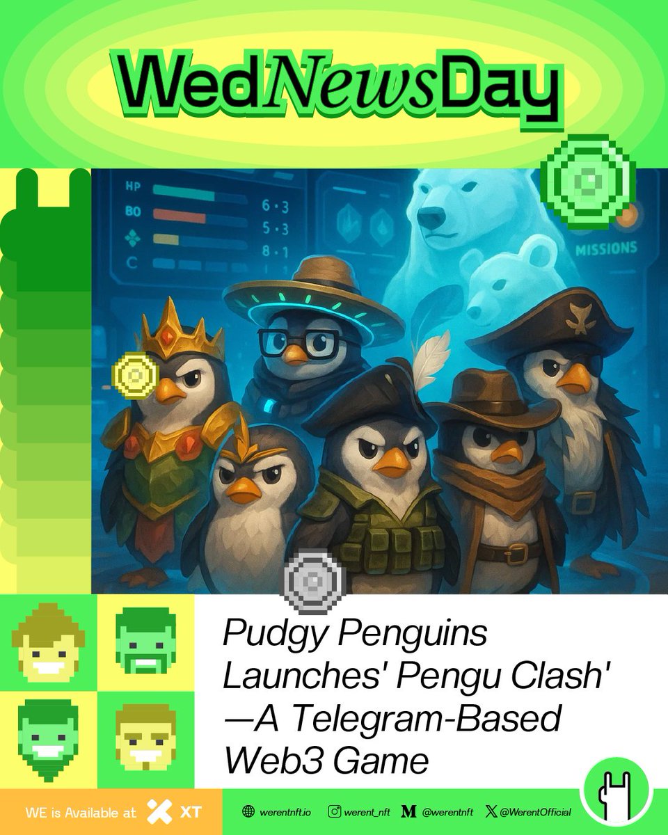Pengu Clash Brings Pudgy Penguins to Telegram Gaming

Fast-paced mini-games, skill-based rewards, and zero crypto barriers—Pengu Clash is now live on Telegram! Jump in, compete, and climb the leaderboard with your team of penguins!
#WedNewsday 

medium.com/@werentnft/pen…