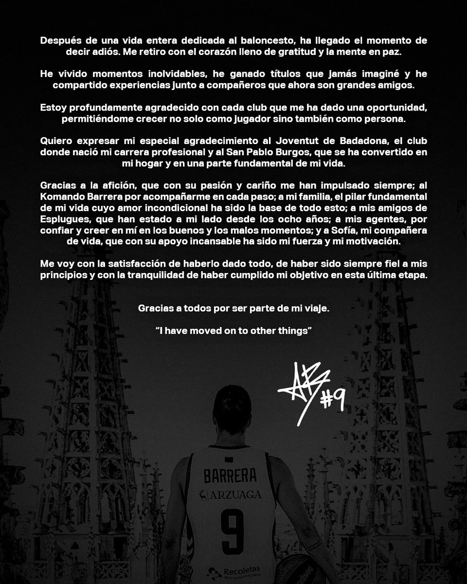 Eternamente agradecido. 🏀🔚