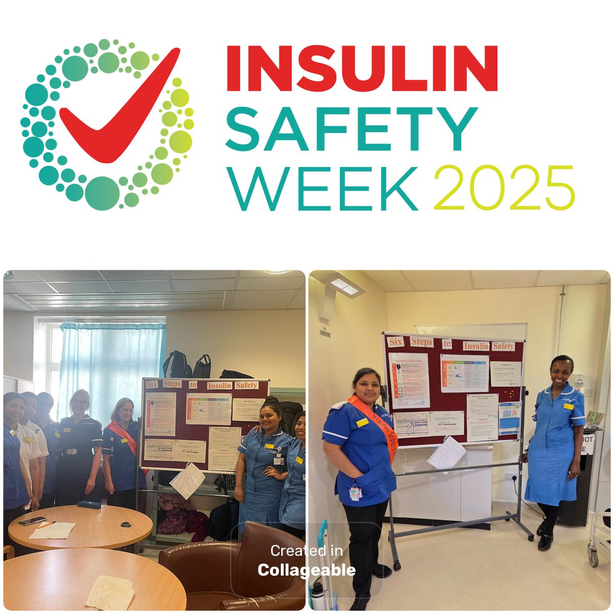 Day 2 of insulin safety week <a href="/nhsuhcw/">UHCW NHS Trust</a> . 
How well do you know your insulins?! 
Keep an eye out for the DSNs on the wards who will be raising awareness of the different types of insulin’s! 
#insulinsafetyweek