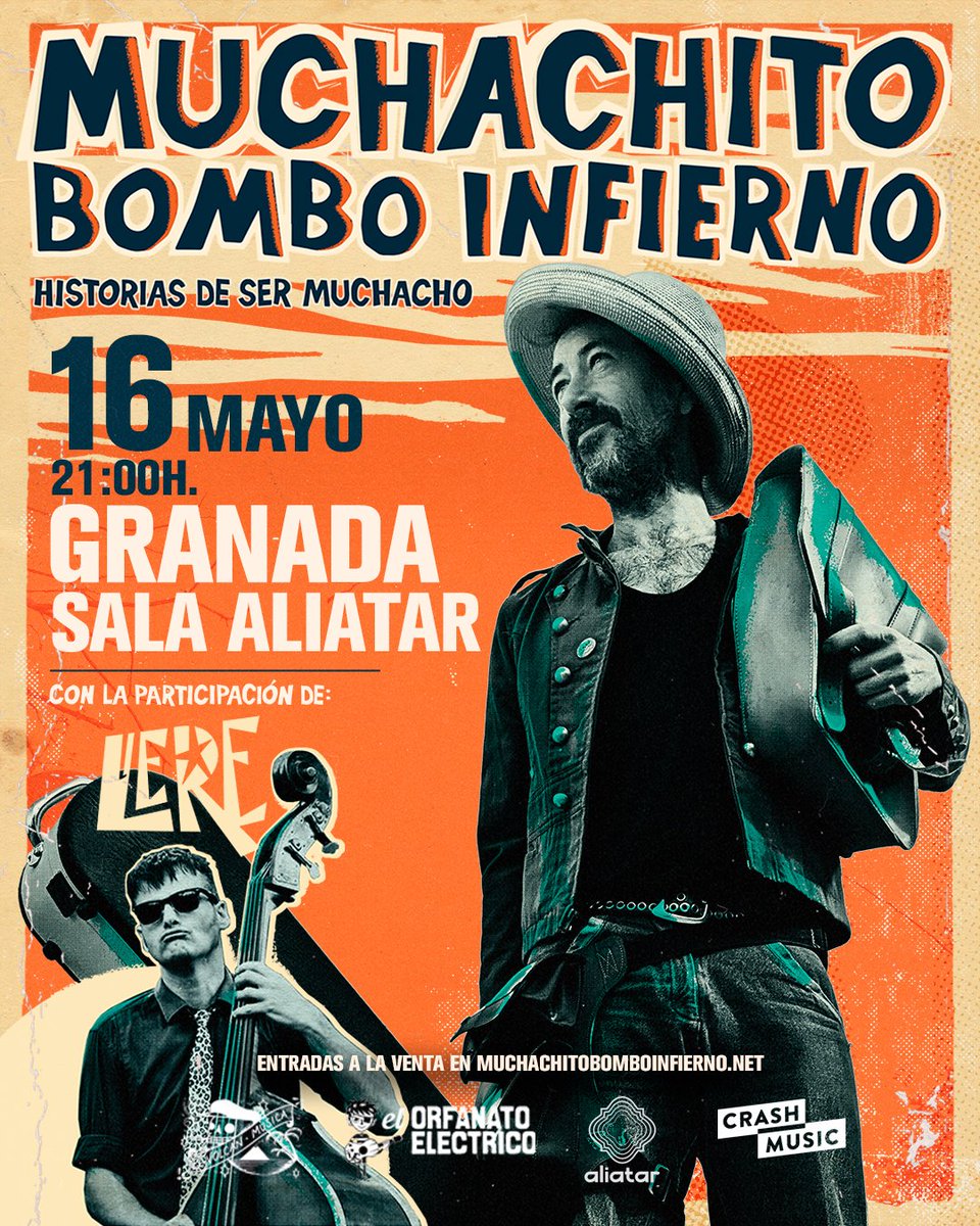 Próxima parada #Granada #SalaAliatar
Entradas en el hilo!
<a href="/Volcanmusica/">El Volcán Música</a> 
<a href="/crashmusic_es/">Crash Music</a>