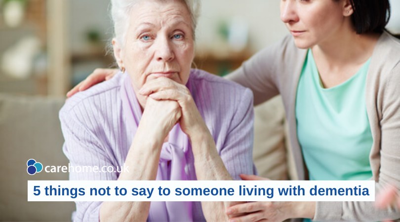 It's #DementiaActionWeek so here are 5 things NOT to say to someone living with dementia...

carehome.co.uk/advice/what-no…