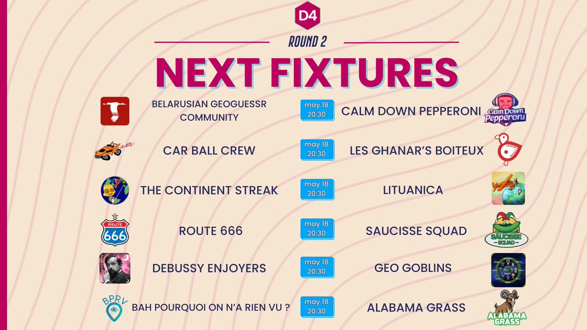 2e Tour des Play-Off en approche, ce dimanche soir certaines équipes prendront une certaine option sur la montée, d'autres pourront entrapercevoir le titre. Venez vivre cette soirée sur Twitch avec les joueurs ! 🔥 #GeoGuessr #esport