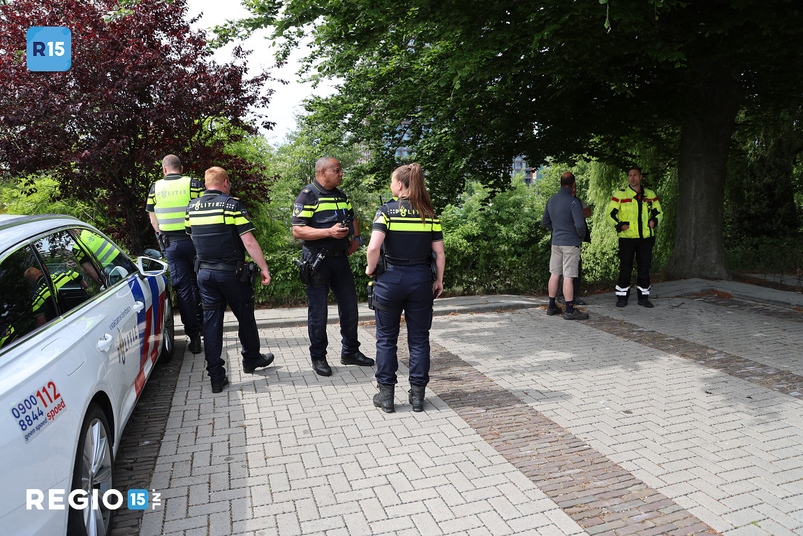 Auto met inzittende te water bij begraafplaats in Den Haag