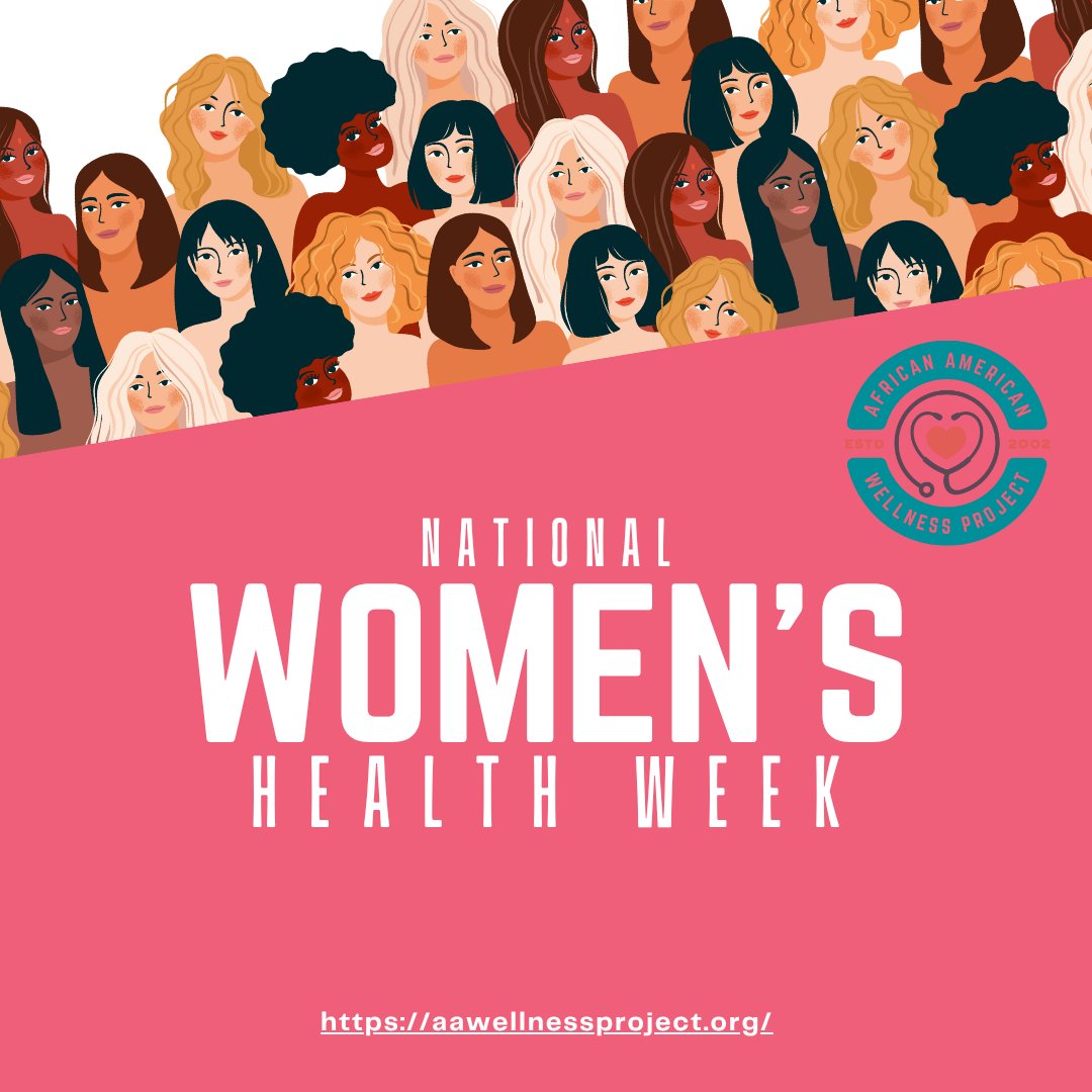 TheAAWP's tweet photo. This National Women’s Health Week, we celebrate Black women while recognizing the disparities they continue to face. AAWP is here to support, educate, and empower every step of the way. Your health. Your voice. Your power. #AAWP #WomensHealthWeek #BlackHealthMatters https://t.co/CjNAYVeF7c