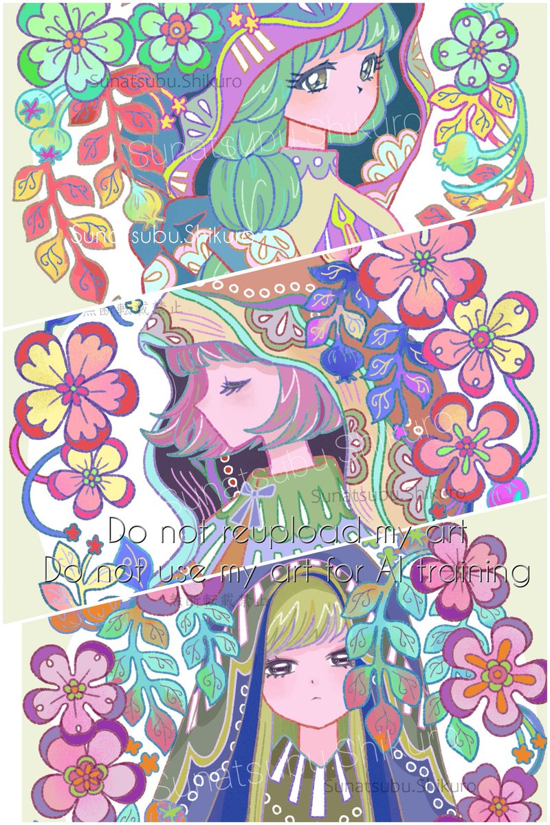 sunatsubu_skr's tweet image. こういう感じの絵も描きます☺

#illustration