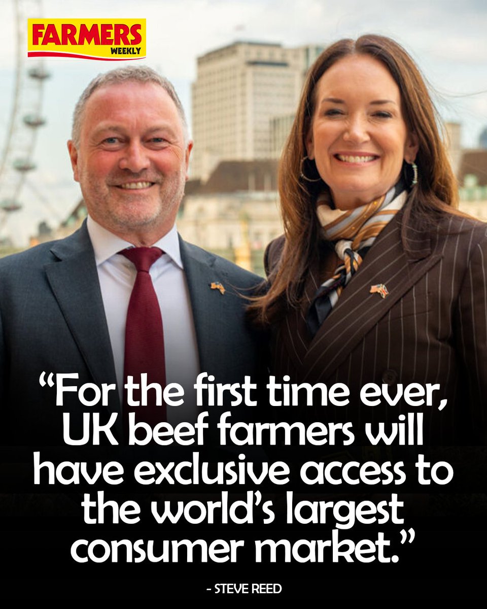 Farmers Weekly (@farmersweekly) on Twitter photo 🤝 <a href="/DefraGovUK/">Defra UK</a> secretary Steve Reed is upbeat about what farmers might gain from a trade deal between the UK and America.
READ MORE: ow.ly/ZECR50VSjPR
<a href="/SteveReedMP/">Steve Reed MP</a> | <a href="/BrookeLRollins/">Brooke Rollins</a> 🤝 <a href="/DefraGovUK/">Defra UK</a> secretary Steve Reed is upbeat about what farmers might gain from a trade deal between the UK and America.
READ MORE: ow.ly/ZECR50VSjPR
<a href="/SteveReedMP/">Steve Reed MP</a> | <a href="/BrookeLRollins/">Brooke Rollins</a>