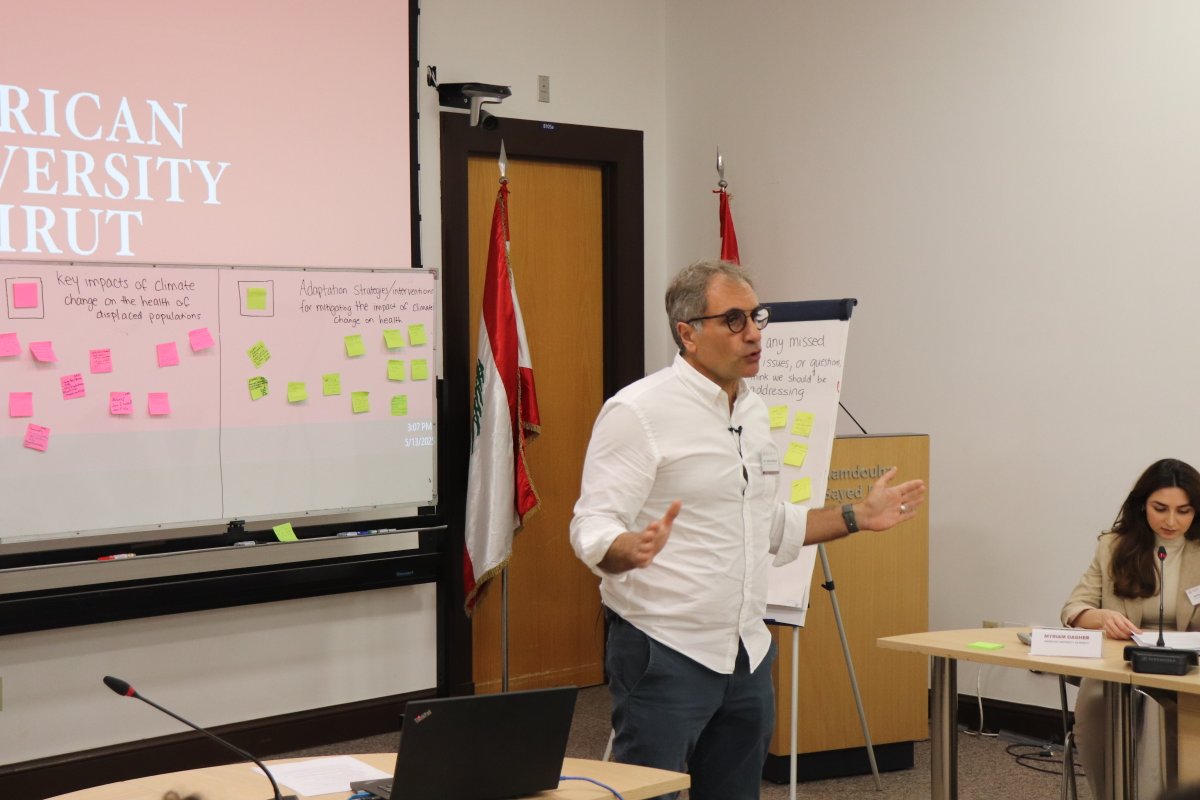 Researchers and stakeholders convened to identify research priorities on #climatechange and the #health of displaced populations in #Lebanon.

We all talk about climate change, but, what do stakeholders and affected communities truly need? 

That’s what we’re here to find out.