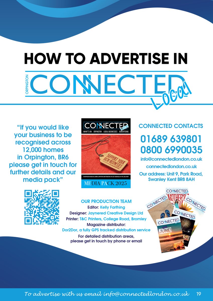 Connected London (@connect_london1) on Twitter photo If you would like to get your business recognised in Orpington, then advertise in our magazine Connected Local. Through our partners <a href="/Dor2DorBRSE/">Dor2Dor SE & BR</a> we deliver to 12,000 in the BR6 area. Get in touch today <a href="/Connect_London1/">Connected London</a> If you would like to get your business recognised in Orpington, then advertise in our magazine Connected Local. Through our partners <a href="/Dor2DorBRSE/">Dor2Dor SE & BR</a> we deliver to 12,000 in the BR6 area. Get in touch today <a href="/Connect_London1/">Connected London</a>