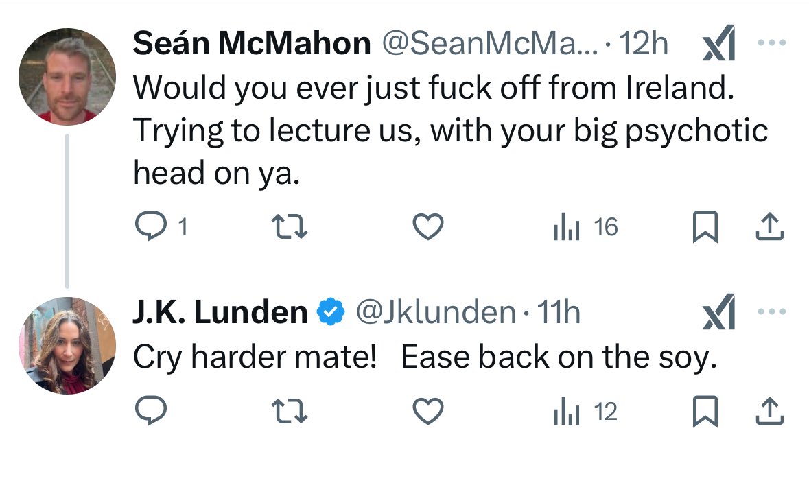 Jklunden's tweet photo. Why are weak men so triggered?

They are probably watching RTE believing masculinity is ‘toxic.’

BRING BACK MEN #NoSoy https://t.co/Nhe28XH0kZ