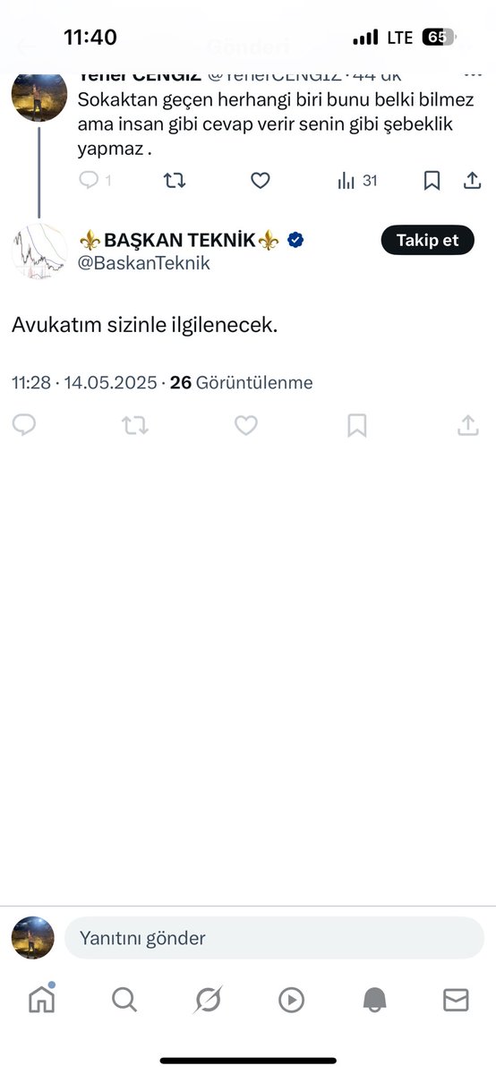 Bekleriz <a href="/BaskanTeknik/">⚜️BAŞKAN TEKNİK⚜️</a> Anonim hesaplar hep avukatına başvurur biliriz!