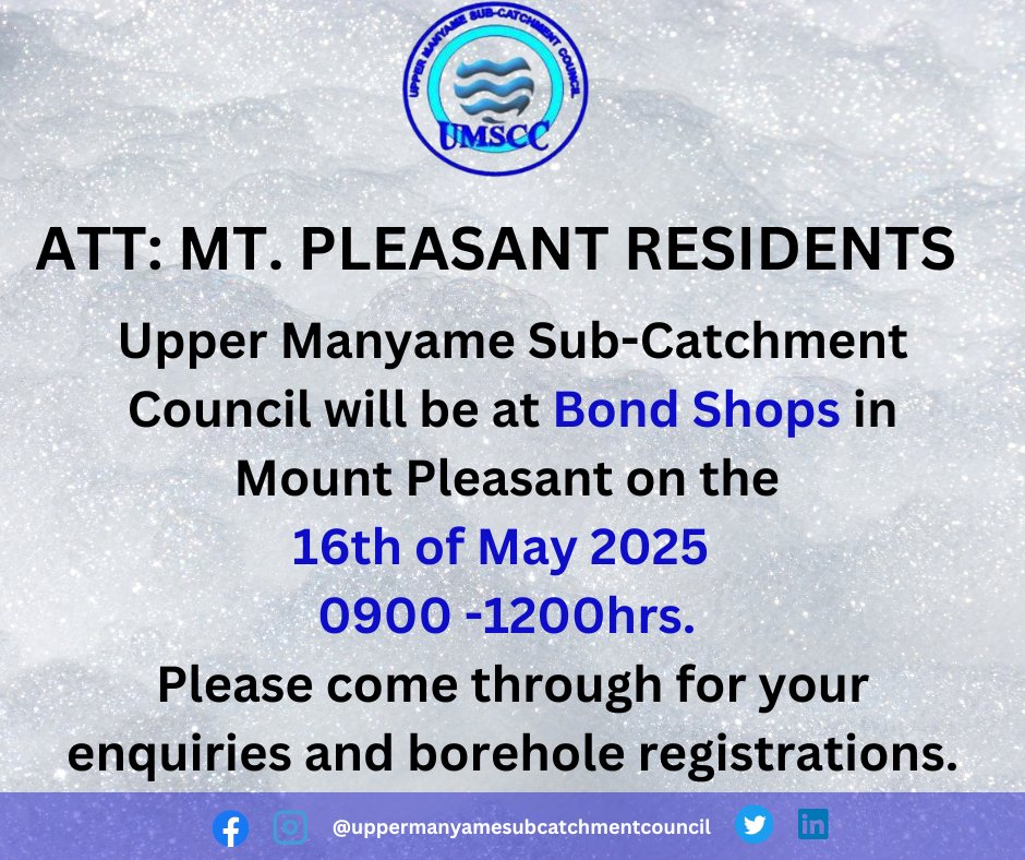 Upper Manyame Sub Catchment Council (@uppermanyame) on Twitter photo 