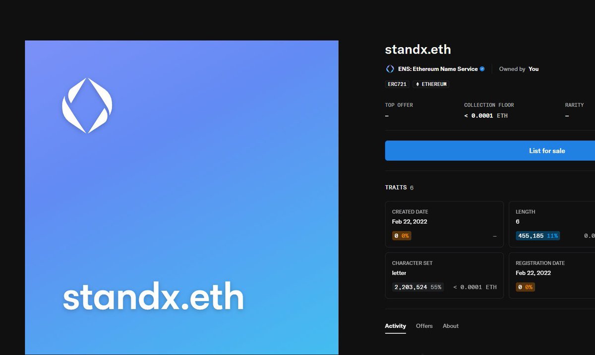 standx001's tweet photo. @StandX_Justin 
@StandX_Official 

https://t.co/hcQwGZjoos

来拿域名冠名… https://t.co/U3vzxpKxD0
