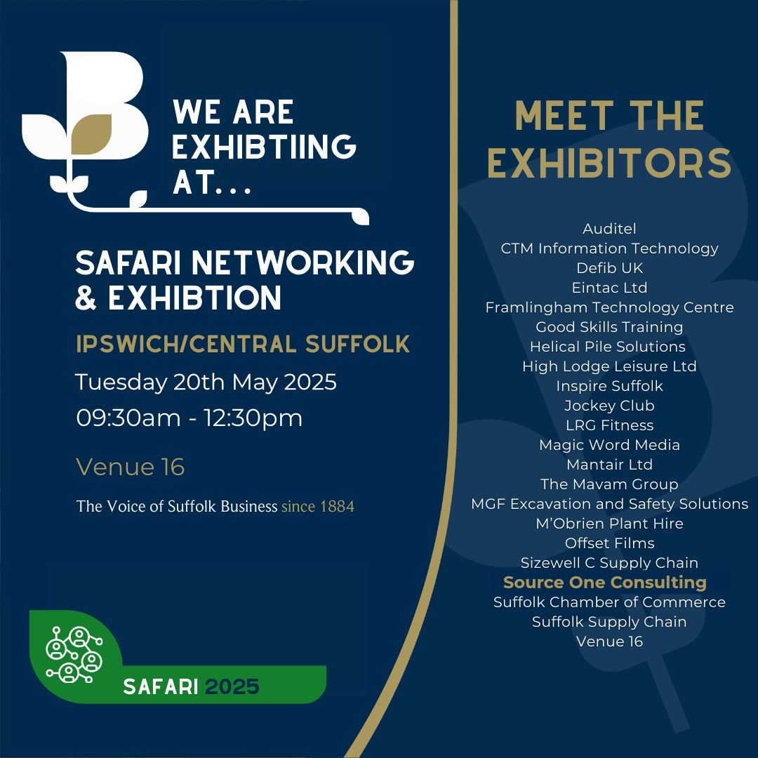Source One Interiors (@1sourceone) on Twitter photo ๐ง Weโre exhibiting at the Safari Networking & Exhibition โ Ipswich & Central Suffolk on Tues 20 May at Venue 16! Come say hi ๐ and find out how we can transform your workspace:
๐น Refurbs
๐น Fit outs
๐น Partitions & more
๐ suffolksupplychain.co.uk/event/59
<a href="/suffolkchamber/">Suffolk Chamber of Commerce</a> ๐ง Weโre exhibiting at the Safari Networking & Exhibition โ Ipswich & Central Suffolk on Tues 20 May at Venue 16! Come say hi ๐ and find out how we can transform your workspace:
๐น Refurbs
๐น Fit outs
๐น Partitions & more
๐ suffolksupplychain.co.uk/event/59
<a href="/suffolkchamber/">Suffolk Chamber of Commerce</a>