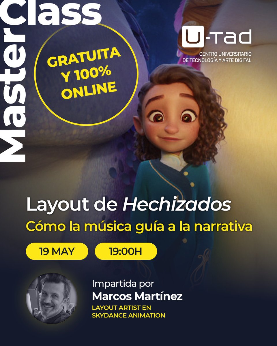 🎵 ¿Cómo cambia el enfoque del layout cuando una escena gira en torno a una canción? 🎵 ¡En nuestra próxima Master Class nos sumergimos en el mundo del layout y la previs en musicales de animación, de la mano de Marcos Martínez y Hechizados!

👉 bit.ly/3GDxORJ