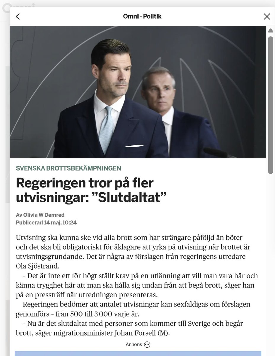 GurThomas's tweet image. Det är bra och så vidare ... men varför har det tagit mer än 2,5 år efter regeringsbildningen och Tidö-avtalet att ens ta fram ett utredningsförslag (och inte ens ett lagförslag än)? Varför denna senfärdighet - denna brist på sense of urgency ... ?