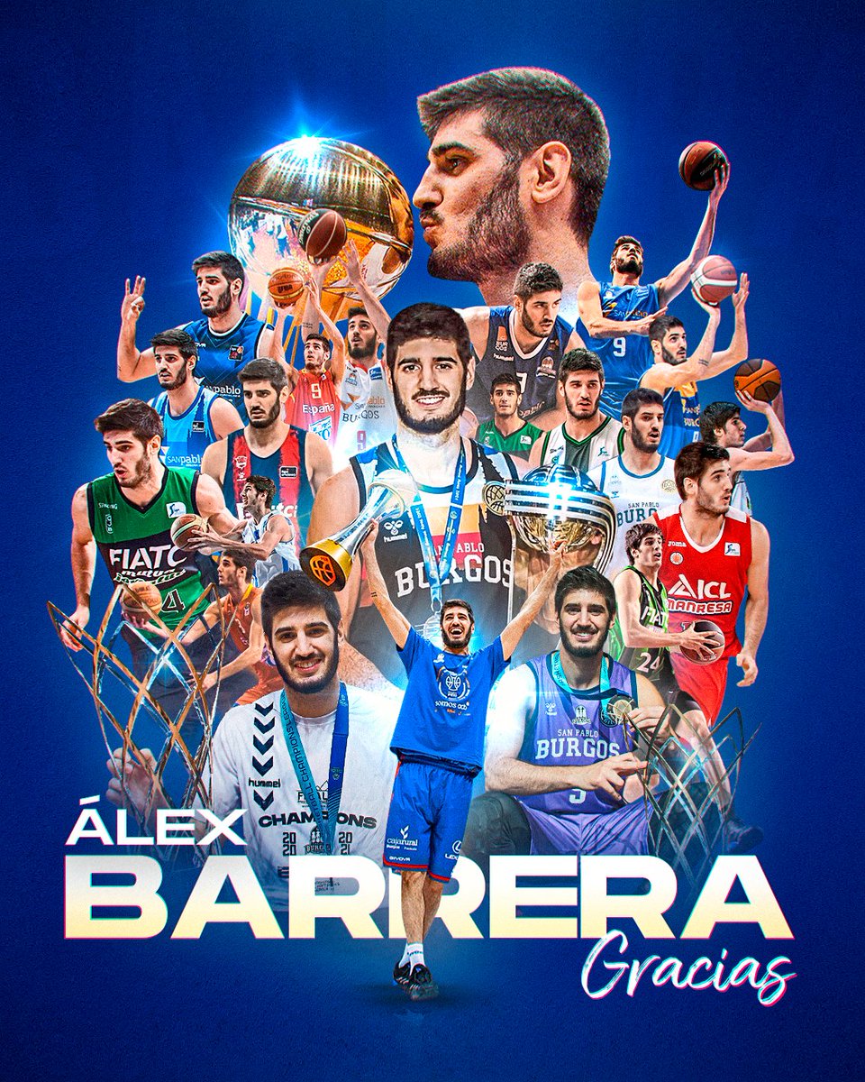 𝟖 𝐭𝐞𝐦𝐩𝐨𝐫𝐚𝐝𝐚𝐬 🌐
𝟐𝟖𝟏 𝐩𝐚𝐫𝐭𝐢𝐝𝐨𝐬  ⛹️‍♂️

Emblema del equipo y de la ciudad. Ha sido un privilegio verte vestir nuestra camiseta, Álex. Burgos y el San Pablo Burgos siempre serán tu hogar. 

𝑮𝒓𝒂𝒄𝒊𝒂𝒔 𝒑𝒐𝒓 𝒕𝒐𝒅𝒐, 𝑪𝒂𝒑𝒊𝒕𝒂́𝒏.

#Eterno9Capitán 💙