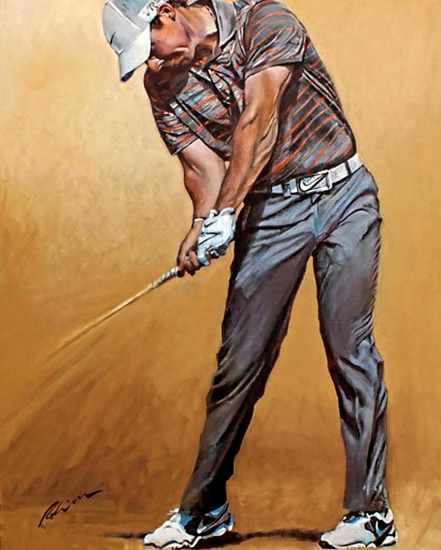 #rorymcilroy #portrait  #painting  by Mark Robinson