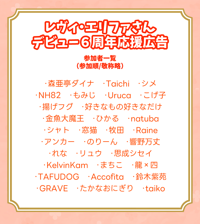 この度の企画も大変多くの方からご支援、また応援の言葉をいただきました！
本当にありがとうございました！！