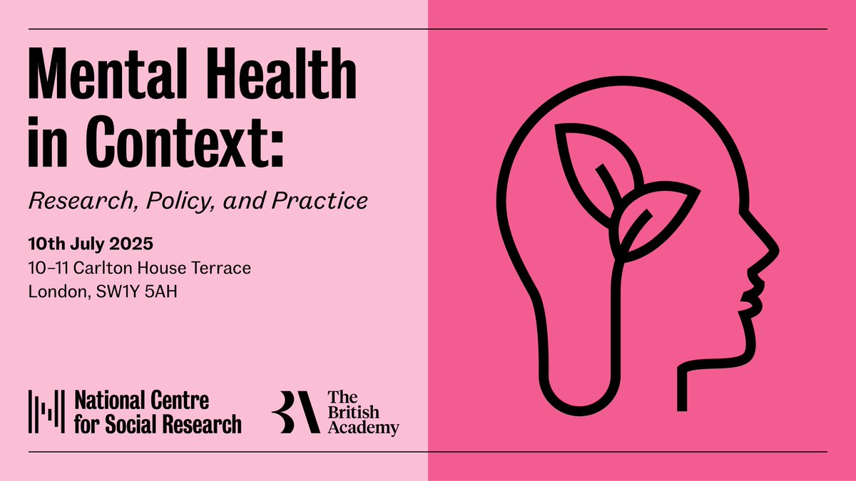 Don’t miss our #MentalHealthInLaterLife session at Mental Health in Context: Research, Policy and Practice → natcen.ac.uk/events/mental-…

With Prof <a href="/ClaudiaACooper1/">Claudia</a> &amp; Dr <a href="/anastasia_f_o/">Anastasia Fadeeva</a>  sharing key findings on ageing, dementia &amp; mental health.