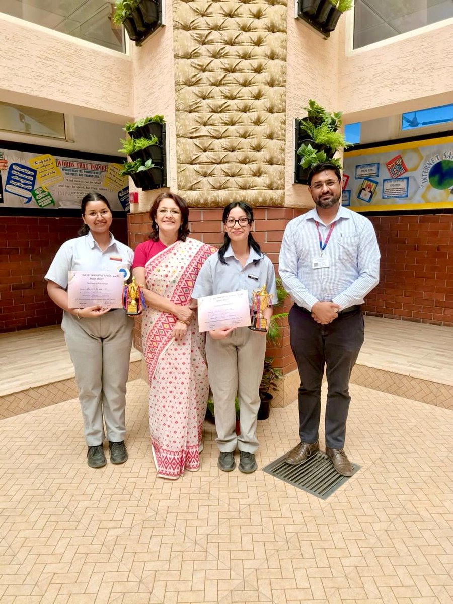 SFS takes immense pride in announcing that Eva Dev and Sampada Sen of Grade XII have secured 1st and 2nd positions respectively at Declaverse 3.0, hosted by Ridge Valley School. Outshining 28 participants, our students were lauded for their impeccable oratory skills.