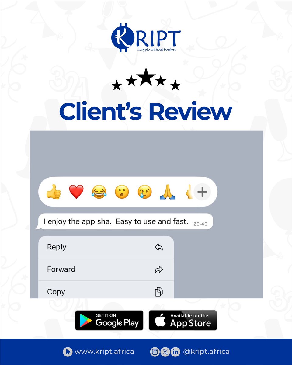 Speed + Simplicity = 💙
Our users love how smooth trading on Kript is. Ready to level up?
Download Kript and start your easy and fast trading Journey 👌🏽