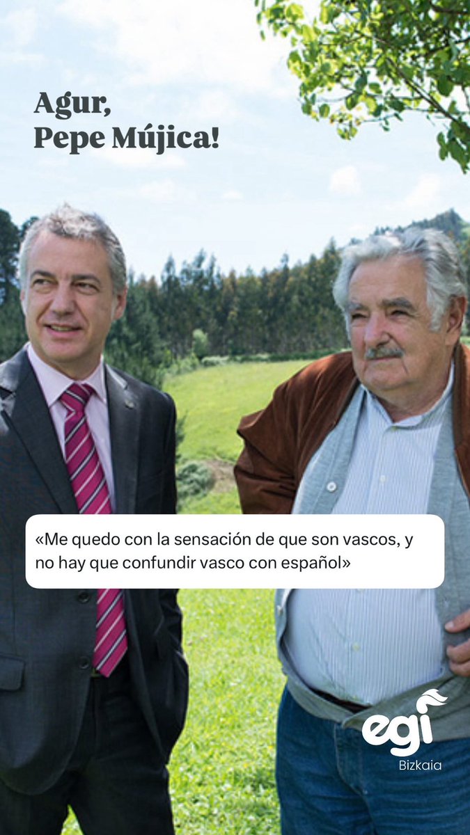 EGIBizkaia's tweet image. Agur, Pepe Mújica!