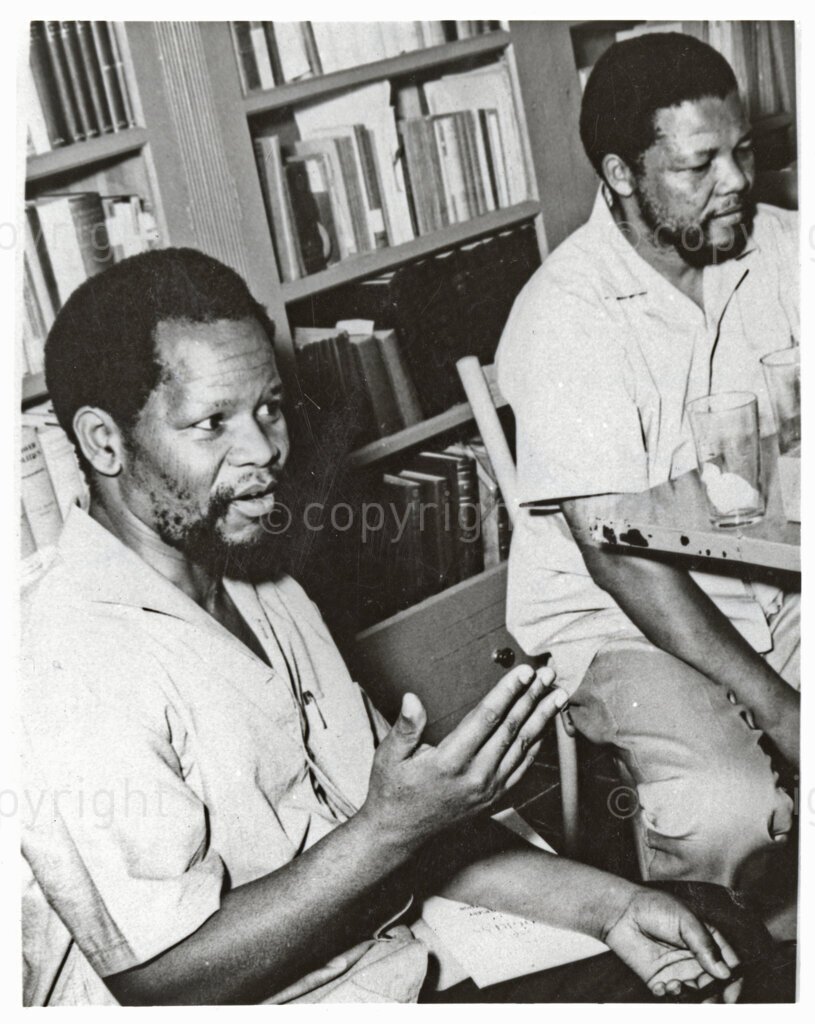 Oliver Tambo and Nelson Mandela in Sudan, 1962.