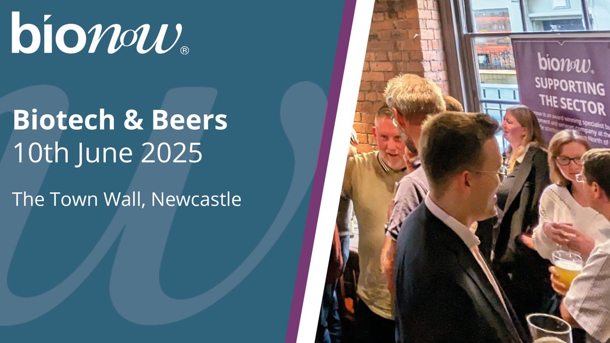 Bionow's tweet photo. If you're attending #BioFocus on 11 June, why not come along to #BiotechAndBeers the night before at @TheTownWallPub in Newcastle? We'll be in the downstairs bar from 5.30pm so join us for a drink and a catch up!
More info: https://t.co/yD1SnvcjEL
#LifeSciences #Networking https://t.co/ebcx5oxOBq