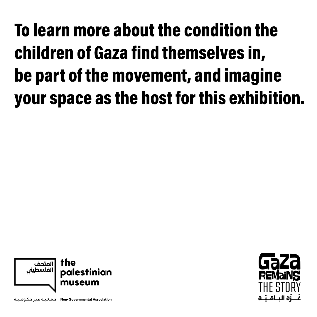 P21 Gallery (@p21gallery) on Twitter photo **🚨 Exhibition Alert: "Gaza Remains the Story"**
This exhibition sheds light on the cause and context behind the struggle.
📍 <a href="/P21Gallery/">P21 Gallery</a>| 🗓️ 14th-20th May 2025
#GazaRemainsTheStory #StandWithPalestine #listeningtogazastories #RemainingGaza
Info: p21.gallery/node/426 **🚨 Exhibition Alert: "Gaza Remains the Story"**
This exhibition sheds light on the cause and context behind the struggle.
📍 <a href="/P21Gallery/">P21 Gallery</a>| 🗓️ 14th-20th May 2025
#GazaRemainsTheStory #StandWithPalestine #listeningtogazastories #RemainingGaza
Info: p21.gallery/node/426