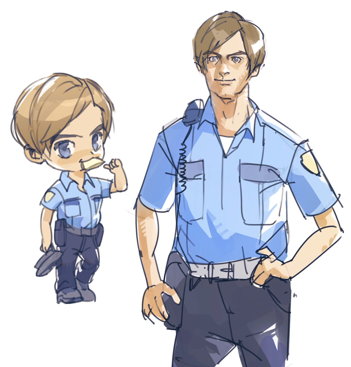 excited rookie 🍪 #LeonKennedy