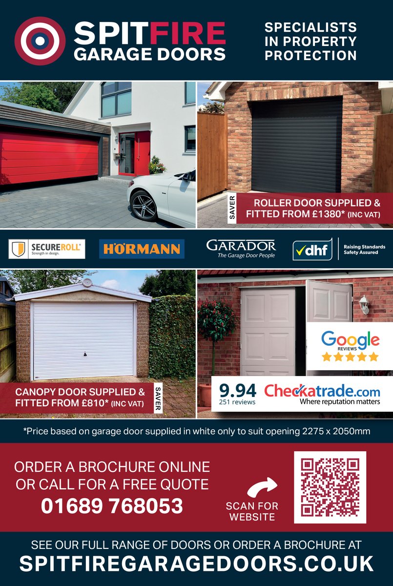 Spitfire Garage Doors supply and install a wide range of garage doors for any home. Contact them today for a free quote! bit.ly/2yOwMzK