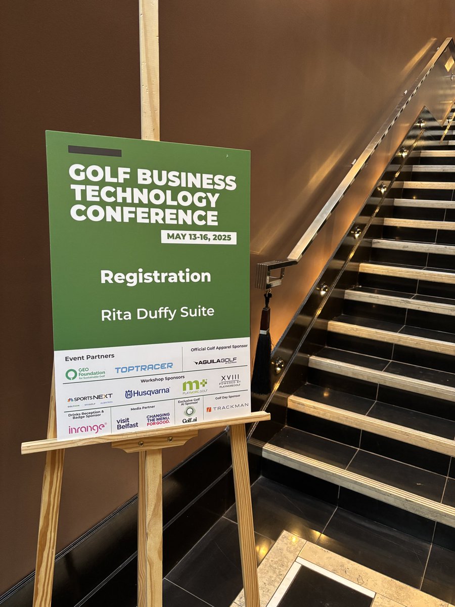 Kicking off <a href="/technology_golf/">Golf Business Technology</a> Conference in Belfast! ⛳️ Where golf meets innovation. #GBTC2025