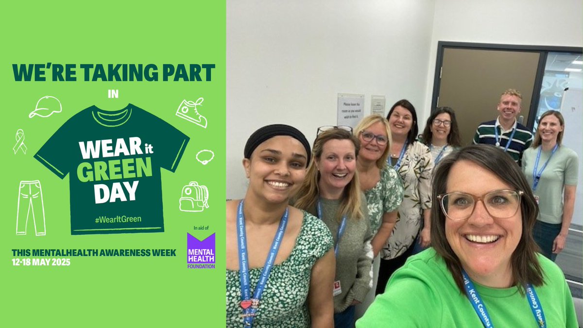 Our North Kent team are all dressed in green and ready to support Wear It Green Day! 💚

#WearItGreen #MentalHealthAwarenessWeek