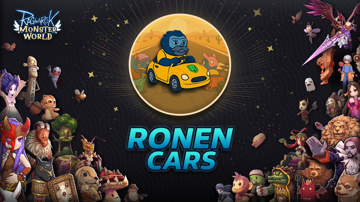 Ragnarok: Monster World (@ragmonnft) on Twitter photo Ronen Cars WL Spots Giveaway! 🚗🔥
🎫 4x Ronen Cars WL spots up for grabs (FCFS)!
Each WL lets you mint up to 5👀
How to enter:
✅ Follow <a href="/RagmonNFT/">Ragnarok: Monster World</a> and <a href="/RonenCars/">Ronen Cars</a>
✅ Like & RT this post
✅ Tag 3 friends
✅ Comment your Ronin address (no RNS, please!)
✅ Join the Ronen Ronen Cars WL Spots Giveaway! 🚗🔥
🎫 4x Ronen Cars WL spots up for grabs (FCFS)!
Each WL lets you mint up to 5👀
How to enter:
✅ Follow <a href="/RagmonNFT/">Ragnarok: Monster World</a> and <a href="/RonenCars/">Ronen Cars</a>
✅ Like & RT this post
✅ Tag 3 friends
✅ Comment your Ronin address (no RNS, please!)
✅ Join the Ronen