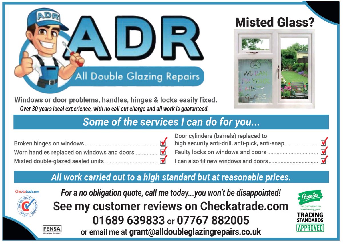 Connected London (@connect_london1) on Twitter photo ADR has over 30 years local experience in the double glazing industry. Contact them today for a no obligation quote! <a href="/Connect_London1/">Connected London</a> ADR has over 30 years local experience in the double glazing industry. Contact them today for a no obligation quote! <a href="/Connect_London1/">Connected London</a>