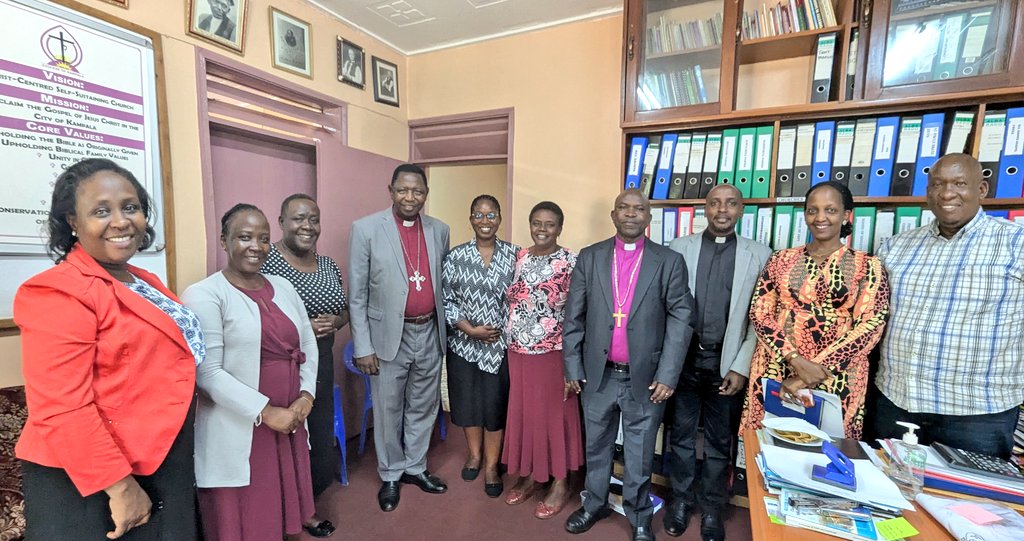 diocese_kampala's tweet image. On May 14, 2025, our former Bishop, Rt. Rev. Stanley Ntagali, paid a courtesy visit to us at the Secretariat.