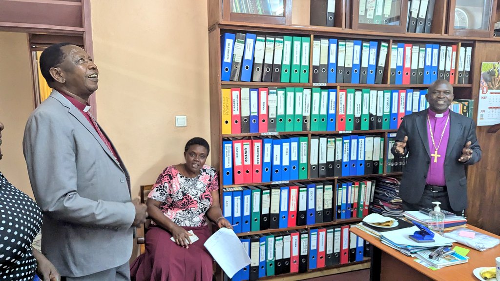 On May 14, 2025, our former Bishop, Rt. Rev. Stanley Ntagali, paid a courtesy visit to us at the Secretariat.