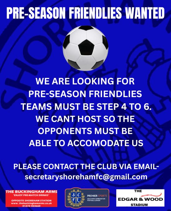 Shoreham FC (@shorehamfc) on Twitter photo Pre-season starts now! <a href="/TheSCFL/">Premier Sports The SCFL</a> <a href="/NonLeague_SSX/">Non League Football - South East</a> <a href="/NonLeaguePaper/">The Non-League Paper</a> Pre-season starts now! <a href="/TheSCFL/">Premier Sports The SCFL</a> <a href="/NonLeague_SSX/">Non League Football - South East</a> <a href="/NonLeaguePaper/">The Non-League Paper</a>