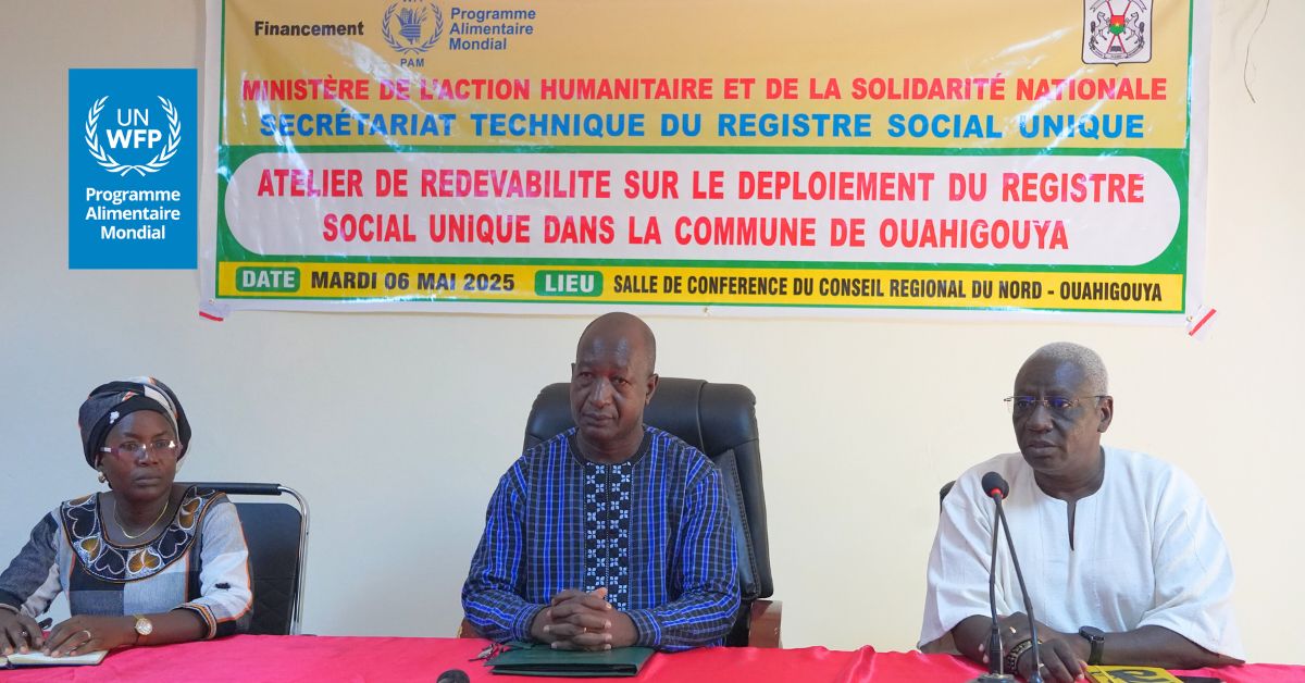 WFP_BurkinaFaso's tweet image. + de 16 400 ménages pauvre et vulnérables déjà enregistrés dans le Registre Social Unique durant la phase 1 de l’Appui au déploiement du RSU dans la commune urbaine de Ouahigouya. Le Secrétariat Technique s’est réjoui de cette avancée lors d’un récent atelier de redevabilite.🇧🇫🇩🇪