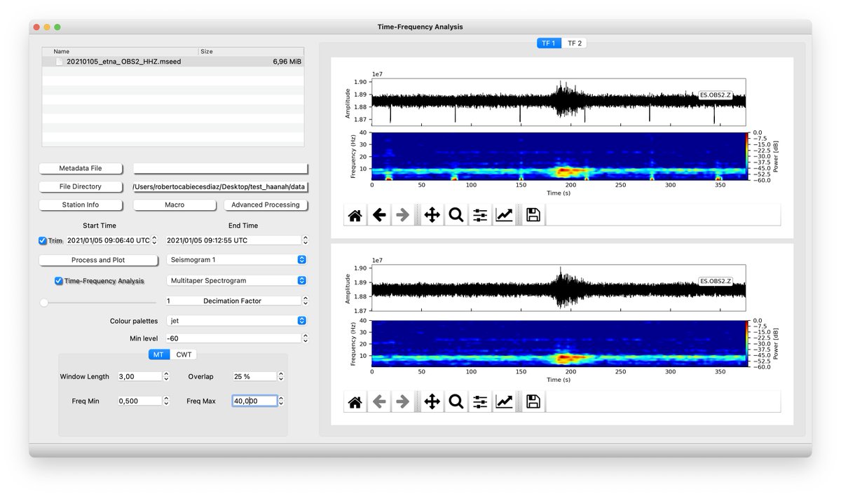 Applying Hampel algorithm to remove spikes from OBS data. Vey nice #seismology #earthquakes . Time-Frequency Analysis tool from ISP projectisp.github.io/ISP_tutorial.g…