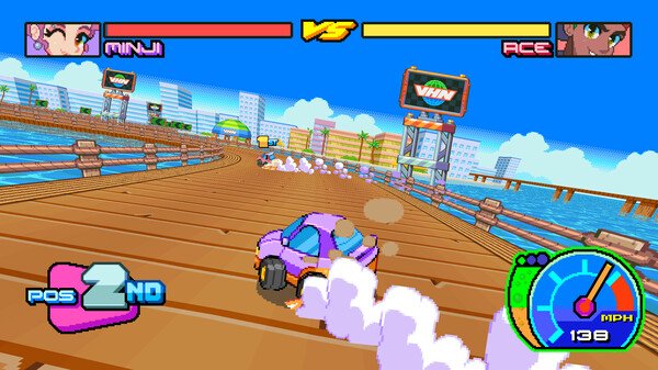 今日の購入品その2は、Nintendo Switchの『Victory Heat Rally (ビクトリーヒートラリー)』×2です。
ピクセルアートによるチョロQの様なデフォルメされた車が走る、2.5Dのレースゲームです😄
レースゲームは苦手なのですが女の子のキャラが可愛くて、これは買うしかありませんでした🥹
BGMもいいです🤗