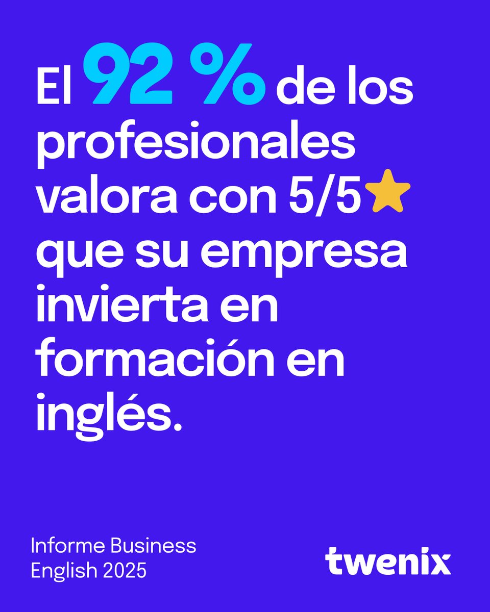 🤫 Psss...Psss... ¿Sabes qué quieren tus empleados?
No es ni fruta ni tazas gratis.

👇🔥 Descárgate gratis nuestro Informe 2025 y descúbrelo YA.
twenix.com/ebooks/informe…

#RRHH #RecursosHumanos #Ingles