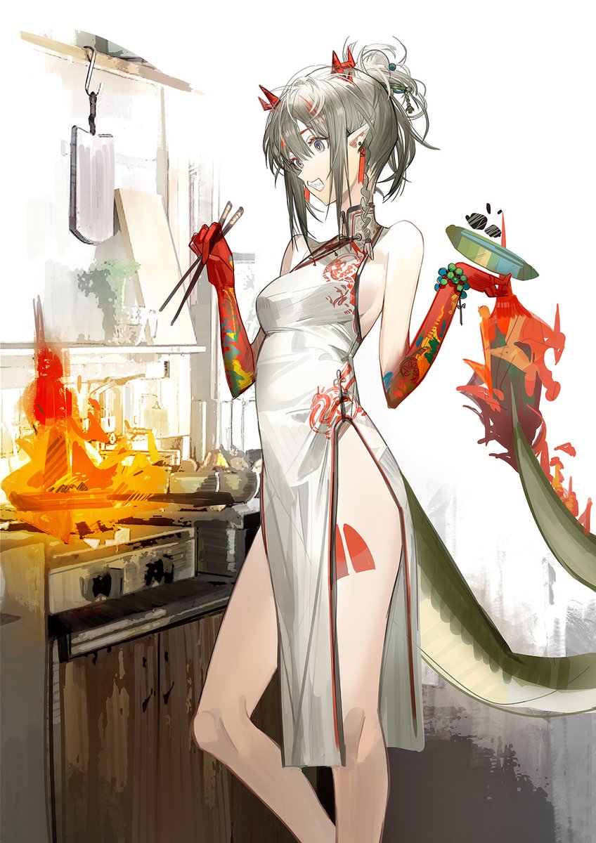 MayMei3506's tweet image. DAY34 hungry
（ps:upload wrong yesterday    
#100日チャレンジ #アークナイツ #Arknights #明日方舟